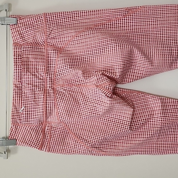 Sweaty Betty Power Pocket 7/8 Leggings SB Pink Move Check Print Size Medium - Picture 9 of 16